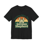 Camping German Shepherd