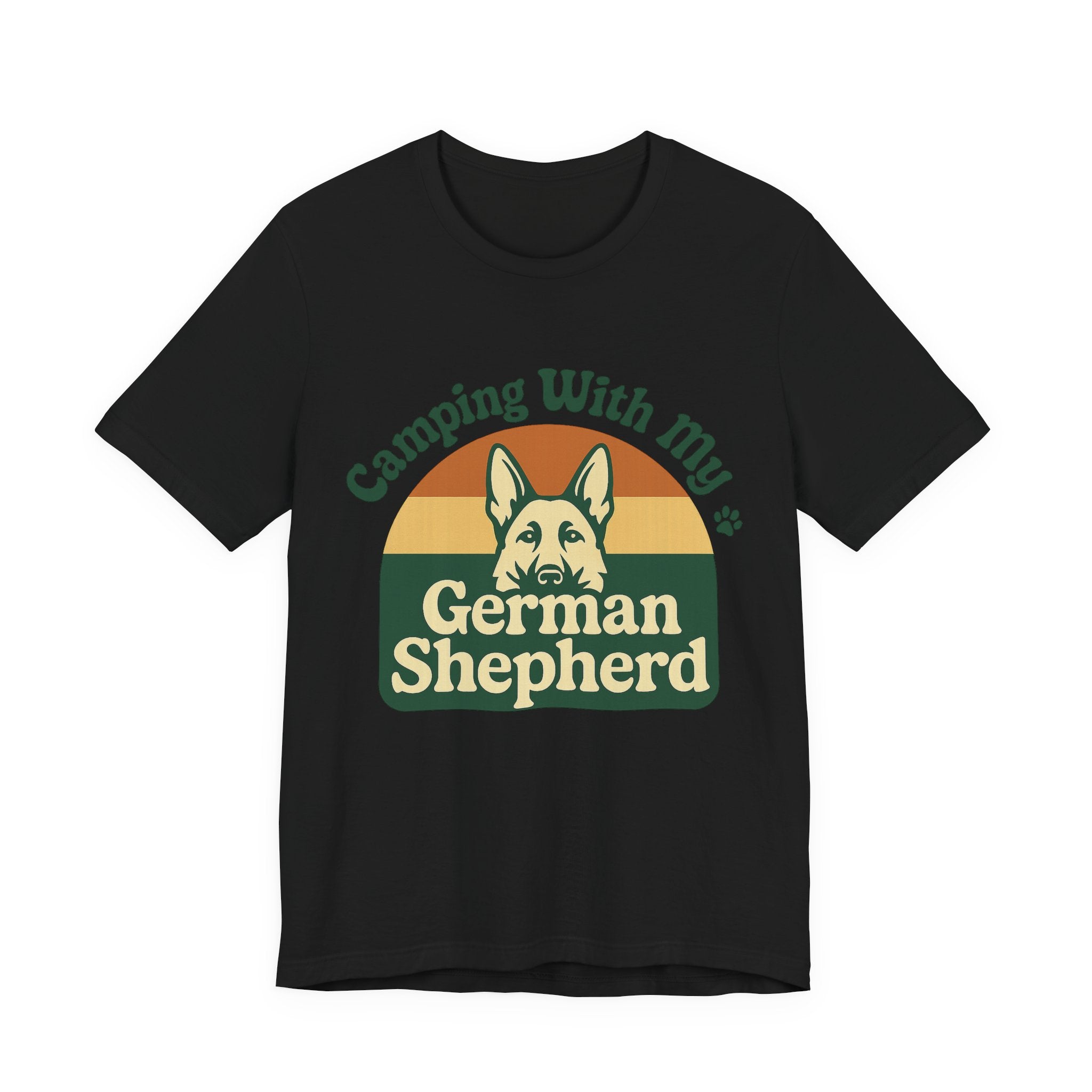 Camping German Shepherd