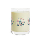 Meditation Candle - Glass 11oz, Minimalist Silhouette Design