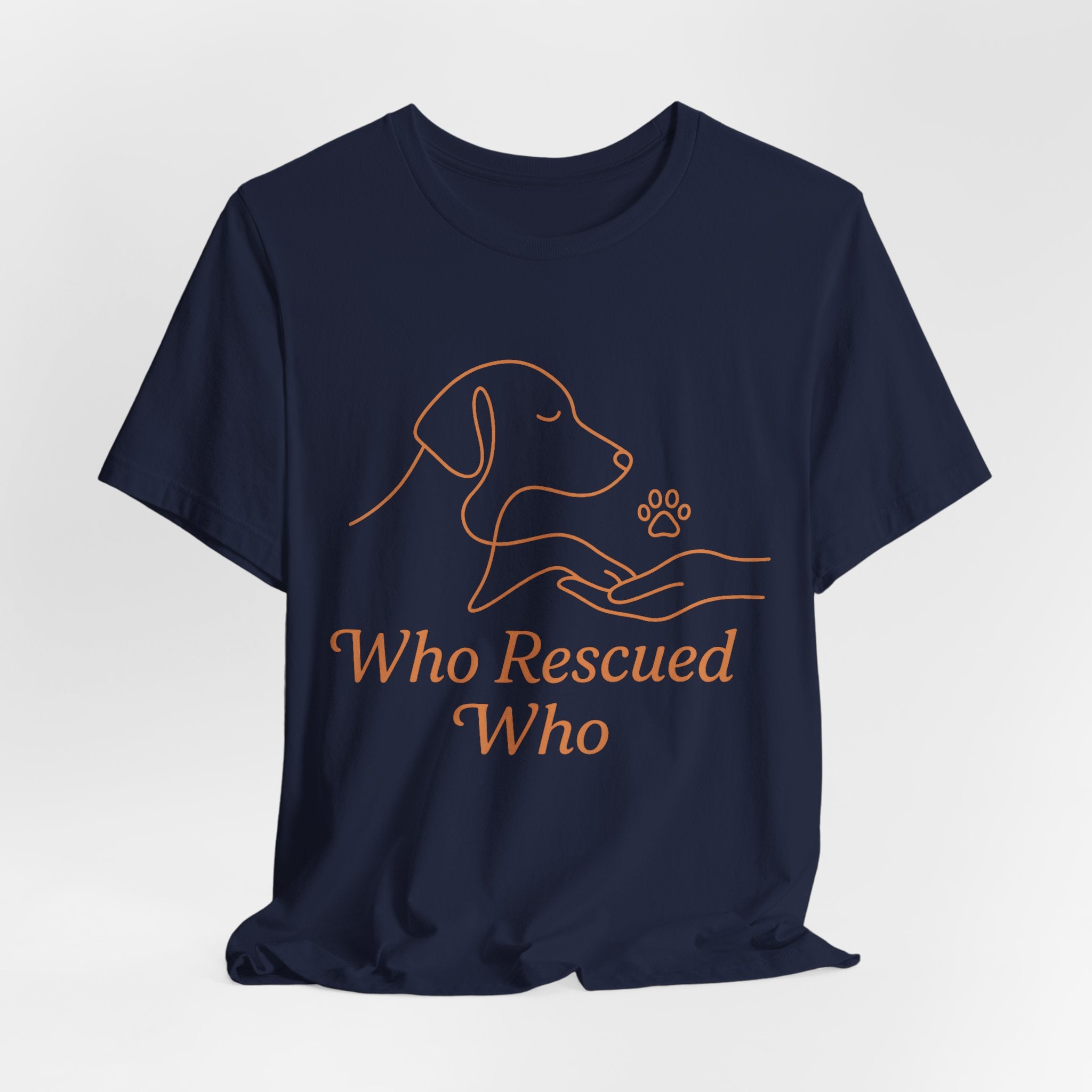Who Rescued Who Dog T-Shirt