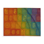 Fleece Blanket Elephant Ganesha Lotus Flower