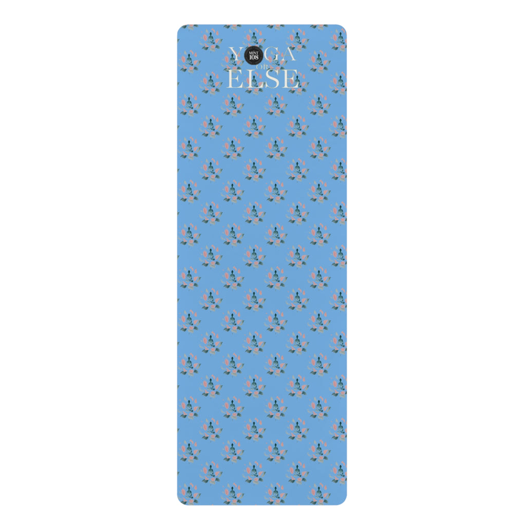 Yoga Else Rubber Yoga Mat - Tranquil Lotus Design for Zen Workouts