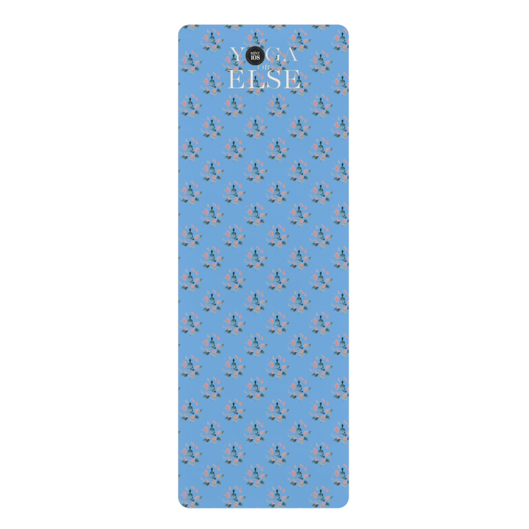 Yoga Else Rubber Yoga Mat - Tranquil Lotus Design for Zen Workouts