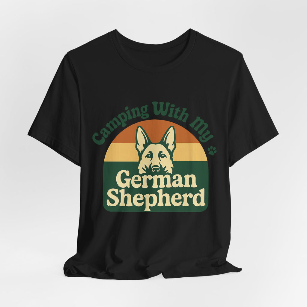 Camping German Shepherd