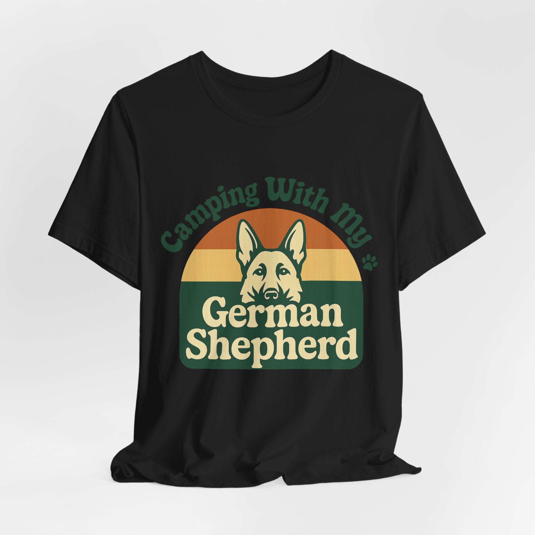 Camping German Shepherd