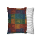 Buddha Lotus Patchwork Decorative Pillow