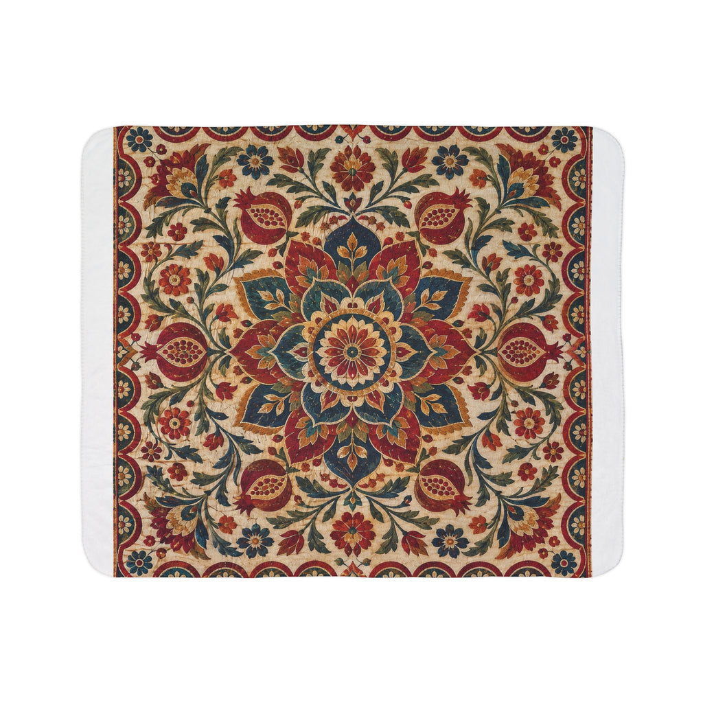 Suzani Bloom Sherpa Blanket
