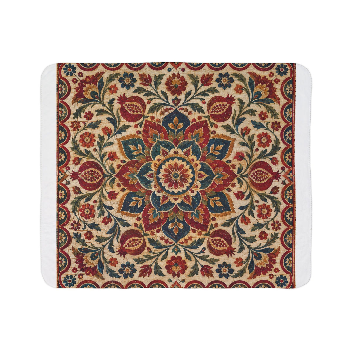 Suzani Bloom Sherpa Blanket